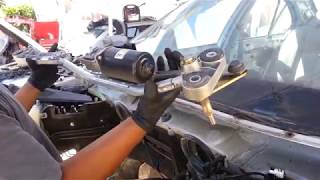 Bmw E39 снятие трапеции дворнирков