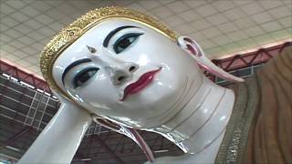 Chaukhtatgyi Buddha temple in Yangon Myanmar