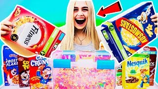 СМЕШАЛА ВСЕ ХЛОПЬЯ В МИРЕ И СЪЕЛА! СБАЛАНСИРОВАННЫЙ ЗАВТРАК ДЛЯ ДЕТЕЙ!