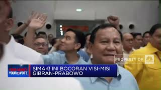 Simak! Ini Bocoran Visi-Misi Gibran-Prabowo