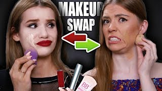 SWITCHING MAKEUP WITH MY BEST FRIEND!