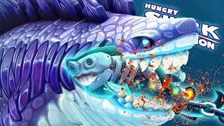 NEW GODZILLA SHARKJIRA vs GHOST SHARK (HUNGRY SHARK EVOLUTION)
