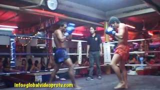 MUAY THAI/ THAI KICK-BOXING. WALKING STREET, PATTAYA, THAILAND