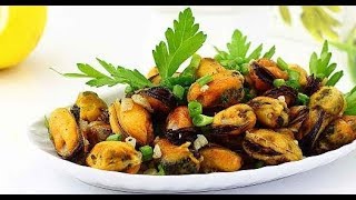 Как вкусно пожарить МИДИЙ? Жареные мидии - простой и вкусный рецепт!