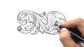 Ornamental Design: Acanthus Leaves (Step-by-step) | Tri Le