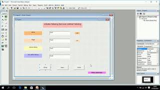 RIKA ANDRIANI (1501402050) TUTORIAL PROGRAM VB 6.0 "MENGHITUNG VOLUME DAN LUAS SELIMUT TABUNG"_UNCP