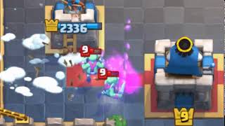 Active king tower by using snowball against barrel