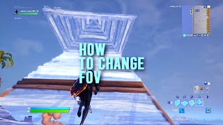 How To CHANGE FOV on Fortnite (THE FASTEST WAY)