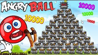 1000 БРОНИРОВАННЫХ КВАДРАТОВ НАПАЛИ на КРАСНЫЙ ШАРИК В Энгри Бердз Red Ball  Angry Birds Мультик шар