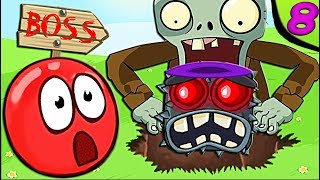 Несносный КРАСНЫЙ ШАР ПОБИЛ ЗОМБИ Мультик Игра для детей про Шарик Red Ball 4 Volume 5 INTO THE CAVE