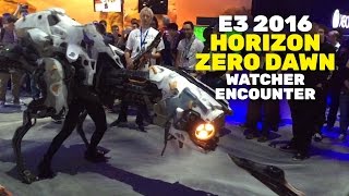 E3 2016: "Horizon Zero Dawn" Official Watcher Costume Encounter