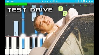 Joji - TEST DRIVE PIANO Tutorial EASY (Piano Cover)