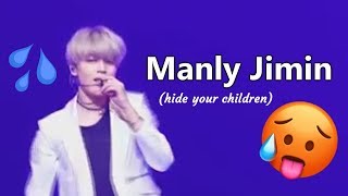 BTS Jimin being manly
