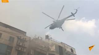 Кадры пожара в небоскребе в Дакке (Бангладеш) 28 марта