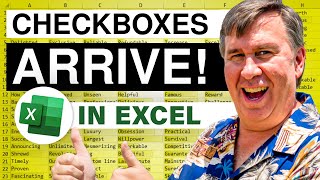 Excel - Exciting! Checkboxes Arrive In Excel - Episode 2628