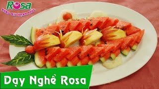 Trang trí đĩa trái cây lạnh - xếp đĩa trái cây