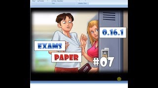 Summertime Saga Roxxy and Dexter 0.16.1 Exams Paper | Mrs. Smith House | Complete Walkthrough