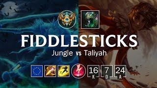 Fiddlesticks Jungle vs Taliyah - EUW Challenger Patch 8.20