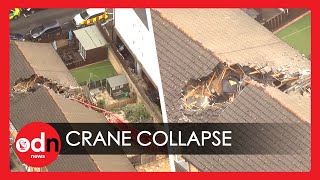 Crane Collapses onto Two Houses in London: One Dead and Four Injured