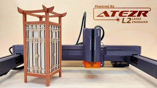 Making a Japanese Shoji Lamp - ATEZR L2 Laser Engraver