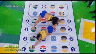 Brazilian girls playing twister