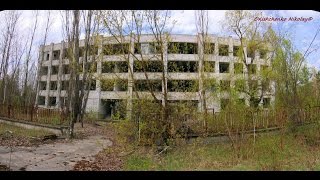 Припять. 4-й микрорайон: детские сады, школа, жилые дома. Pripyat, Чернобыль,Chernobyl, ЧЗО
