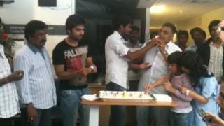 Simbu celebrating his Directors Birthday