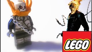 Lego Ghost Rider Custom Minifigure [PlayHunterChan]