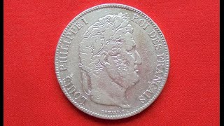 FRANCE SILVER 5 FRANCS 1837 -  LOUIS PHILIPPE I (Франция 5 Франков 1837 - Луис Филлип)