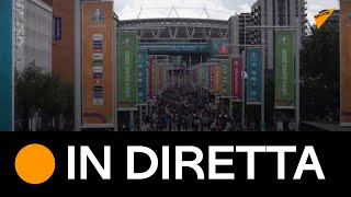 #Londra: tifosi arrivano allo stadio di Wembley per il match di Euro 2020 Italia-Spagna