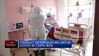 Kapasitas Rumah Sakit Rujukan Covid-19 Nyaris Penuh