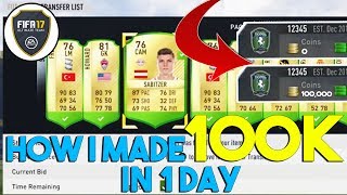 FASTEST WAY TO MAKE 100K ON FIFA 17 | EASIEST FIFA 17 TRADING METHOD | FIFA 17 ULTIMATE TEAM