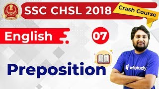8:30 PM - SSC CHSL 2018 | English by Harsh Sir | Preposition