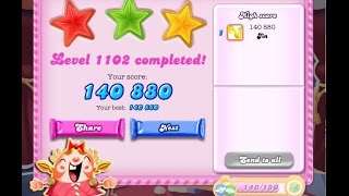 Candy Crush Saga Level 1102    ★★★   NO BOOSTER