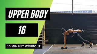 No. 35 | Upper Body Dumbbell HIIT Workout with Modifications