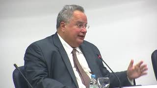 Никос Коѕиас по средбата со својот македонски колега Никола димитров 31 08 2017
