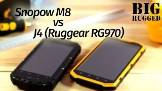 Rugged smartphones Comparing Snopow M8 and J4 ruggear rg970