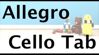 Learn Allegro by Suzuki on Cello - How to Play Tutorial