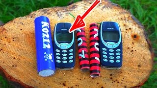 ЧТО БУДЕТ ЕСЛИ NOKIA 3310 ВЗОРВАТЬ ПЕТАРДОЙ КОРСАР К0212 ??? ВЗОРВАЛ ТЕЛЕФОН !!!