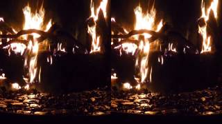 [+КОСТЕР ВИДЕО+] (ПРИРОДА РЕЛАКС)СЪЕМКА НА 3Д КАМЕРУ. JVC 3D Video Fire Relax