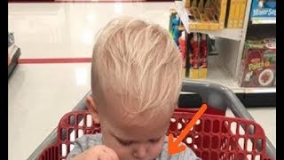 Idoso perde netinho de 2 anos. Quando vê garotinho no mercado ajuda a comprar brinquedos pra ele