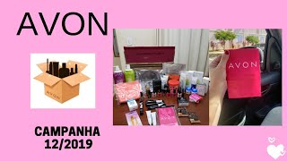 ABRINDO CAIXA AVON CAMPANHA 12/2019 + NECESSARIE COLOR + SACOLA ROSA