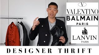 80% OFF DESIGNER THRIFTING NYC | $4700 Balmain, Valentino, Acne Studio Haul | Levitate Style