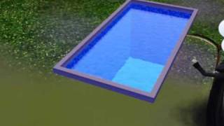 The Sims 3 - How to drown your sim (blue dripping ghost)