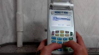 Работа на кассовом аппарате mini T400