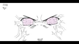 Digitally drawn Neji Hyuga Byakugan eye's | By AstroSadie