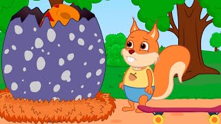 Famille d'Écureuil - Qui A éclos Dessins Animés 2021 en Français