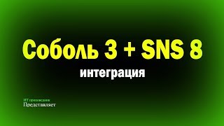 Соболь 3 + SNS 8. Полная настройка с нуля. Интеграция. Инициализация. Установка. Настройка.