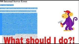 ERROR 500 YOUTUBE! HIGHLY TRAINED MONKEYS? (How to fix it)