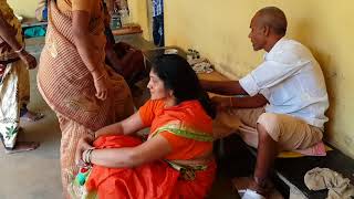 BEAUTIFUL WOMEN REQUESTING BARBER TO CUT MORE HAIR